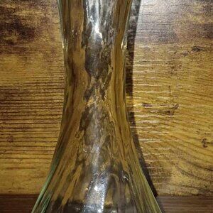 Hoosier Glass Clear Swirl Vase